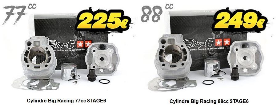 Kit joints de cylindre Stage6 BigRacing 77cc / 88cc AM6